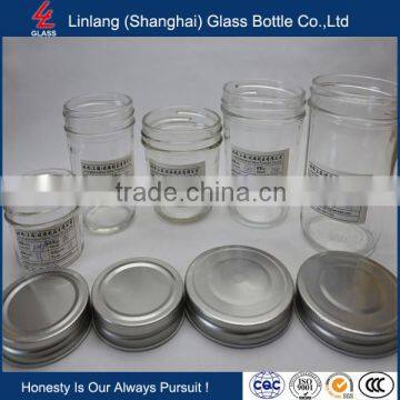 New design hot sale juice beverage drinking bottle 130ml 240ml 300ml 380ml 480ml glass mason jar