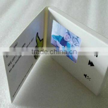 2.4''/3.5 '' /4.3'' LCD video in print greeting card for promotion advertising