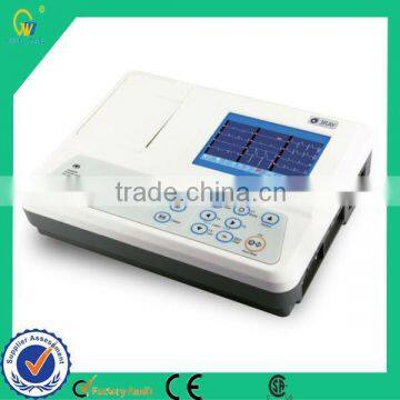 Examination Therapy Type Medical equipmen 3 Channel Accurate Pace Electrocardiograph ECG Machine