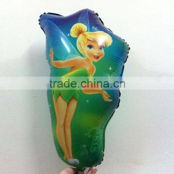 41*70cm tinkerbell elfin balloons happy birthday party fairy helium balloon mylar balloon