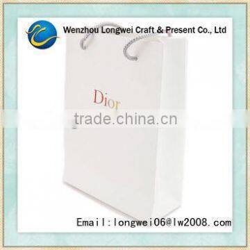 custom logo wax paper bags/brown paper bags with handles wholesale