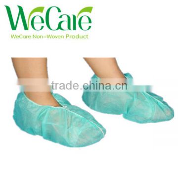 Disposable Non woven Blue Elastic indoor shoe cover 30gsm