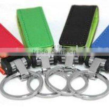 colorful usb flash leather material with embossed logo