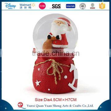 2016 Resin custom snowman snow man christmas Santa Claus snow globe