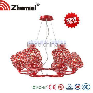 Red Chandelier Modern G9 40W*6 Pendant Lamp,pendant light