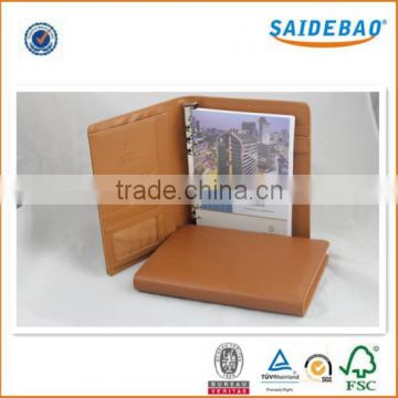 Quantity promotion customer made business organizer, pu/genuine leather organizer, low price portable organizer