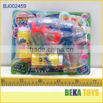 Hot sale led bubble soap gun clear plastic bubble gun