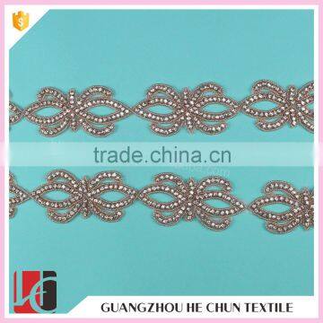 HC-3326 HC-3326 Hechun Wedding Decoration Wholesale Diamond Rhinestone Strip for Bride photo-3