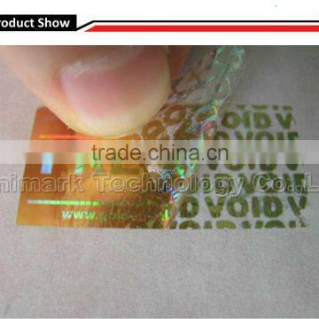 Tamper Evident Hologram Label holographic adhesive sticker