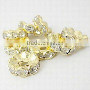 Iron Rhinestone Beads(RB-A008-8MM-G)