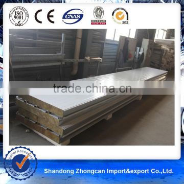 950mm Width PPGI 0.7mm Steel Rock Wool Sandwich Panel for Sale