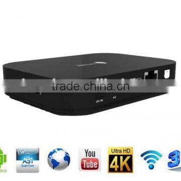 4K uhd media player andriod 4.4 kitkat os quad core google TV box full hd 1080p porn video xbmc streaming TV box