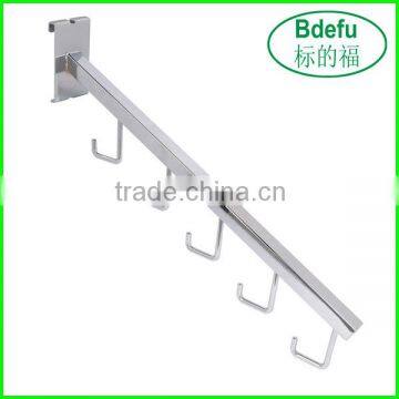 Groceries Hook Gridwall Square Tube Waterfall For Grid Panels Chrome