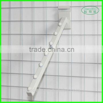 Clothes store waterfall display gridwall hook