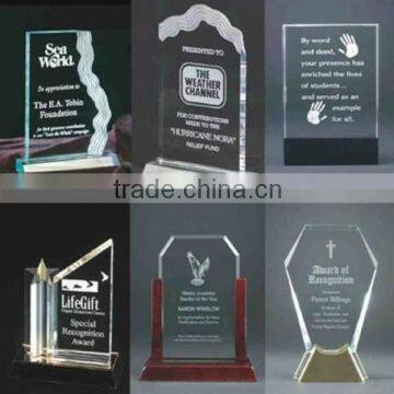 Customized acrylic trophy wholesale