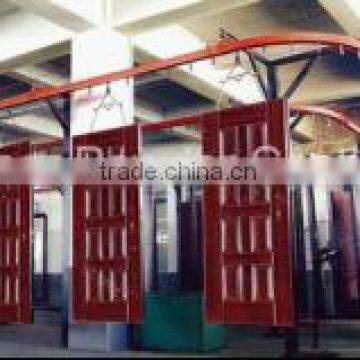 Safety door powder coating line