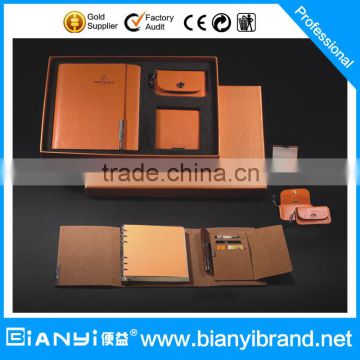 Hot-sale leather notebook gift set