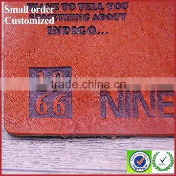 Iron On Delicate Branded Denim Jeans Hat Enamel Metal Real Leather Label Patch photo-5