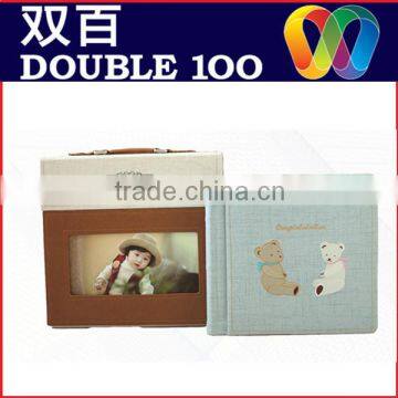 Hot Sale High Quality Low Price Double100 Leather Baby Photo Album photo-2
