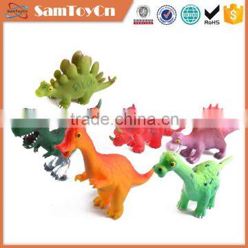 6pcs 10 inch cartoon vinyl soft plastic dinosaur toys