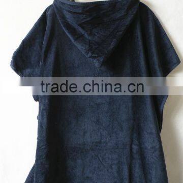 Pure color cotton material Halloween cape towel poncho in velour cloth