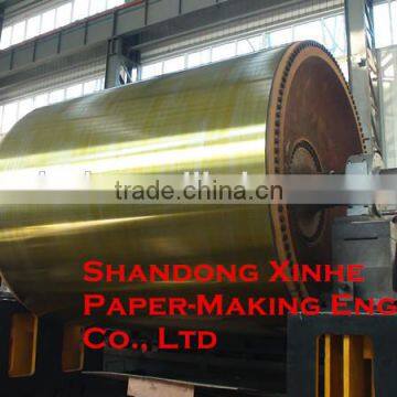 Steel Yankee dryer made by Shandong Xinhe and Italian Comer S.P.A.