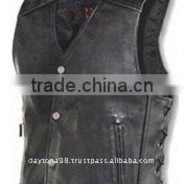 DL-1576 Leather Vest in Cowhide Leather