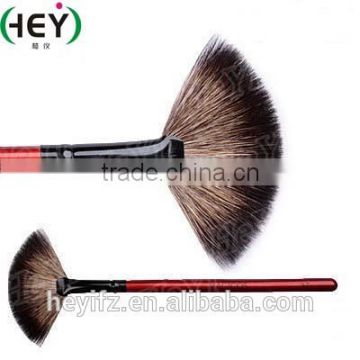 Synthetic Hair Woodl Handle Dou Color Small Size Fan Brush