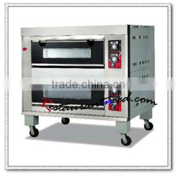 K559 Double Layers Stainless Steel Electrical Oven Time Controller Gas Deck Oven