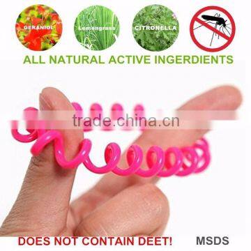 waterproof outdoor mosquito repellent bracelet with logo