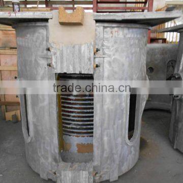 GW-1 1000kg Medium Frequency induction furnace heated by copper induction coil