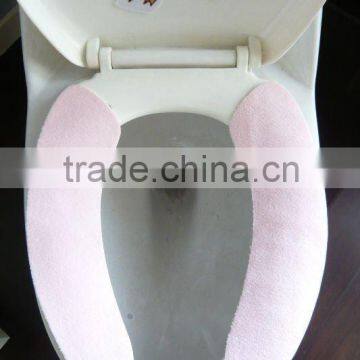 self-adhesive toilet seat cover-polar fleece