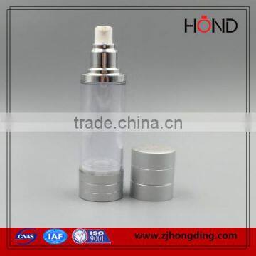 cosmetics airless bottle 15ml 30ml 50ml 80ml ,30ml plastic airless bottle with pump made in china,30ml plastic airless bottle