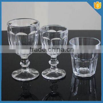 drinkware glass clear crystal wine glass set