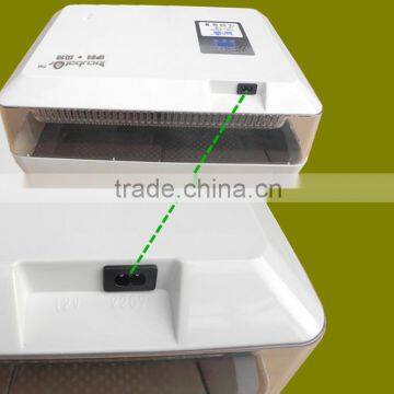 CE supporting 60 chicken eggs family use white color AC 220V fully automatic mini incubator