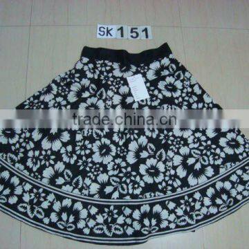 High Quality Printed Short Cotton Skirt