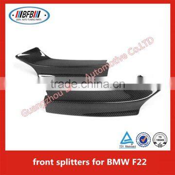 F22 CARBON FIBER FRONT BUMPER LIP SPLITTER For BMW 2 series