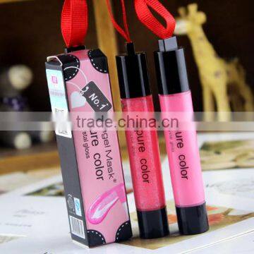 Angel Mask liquid lipstick pure color lip gloss cystal long lasting lipgloss