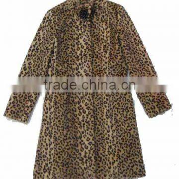 lady faux fur coat