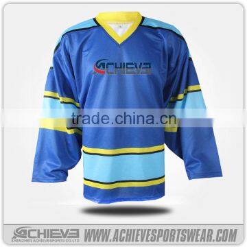 Wholesale good quality european cheap sublimation custom hockey jersey