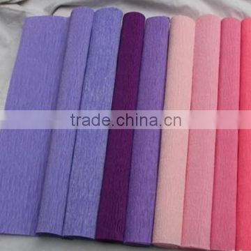 Hot double sided crepe paper in roll whoesales