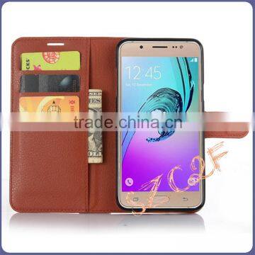 Hot selling phone case wallet leather flip cover case for Samsung GalaxyJ7