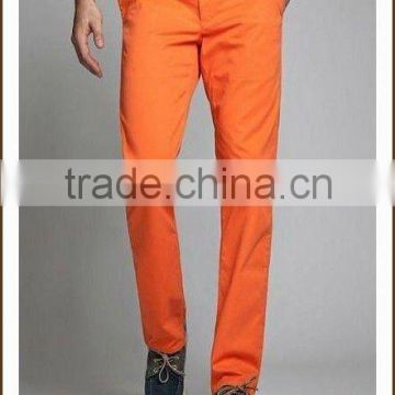 Orange color men's trousers