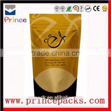 Guangdong customized printed plastic stand up pouch with zipper for rice packaging