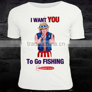 wholesale 3D pattern Fishing t shirts,tournament polyester fishing shirt