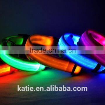 Adjustable wholesale led dog collar