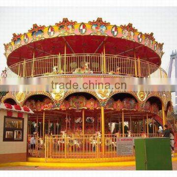 24 Seat Amusement Park Kid Ride Horse Luxury Amusement Carousel