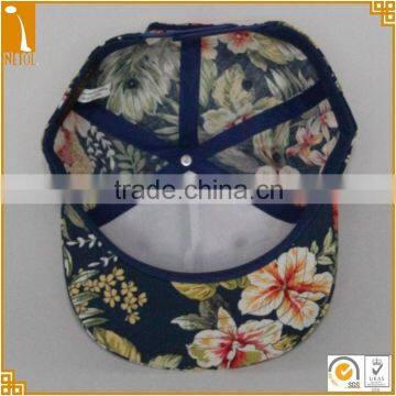 2016 New Custom 6 Panel Flat Brim Adjustable Floral Snapback Baseball Caps photo-4