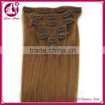 All Textures Cheap 100% Virgin Remy Indian Hair Clip In100 Human Hair Clip Hair Extensions