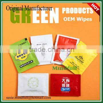 Wholesale Cheapest Lemon Fragrance Custom Printed Mini Wet Wipes For Restaurant